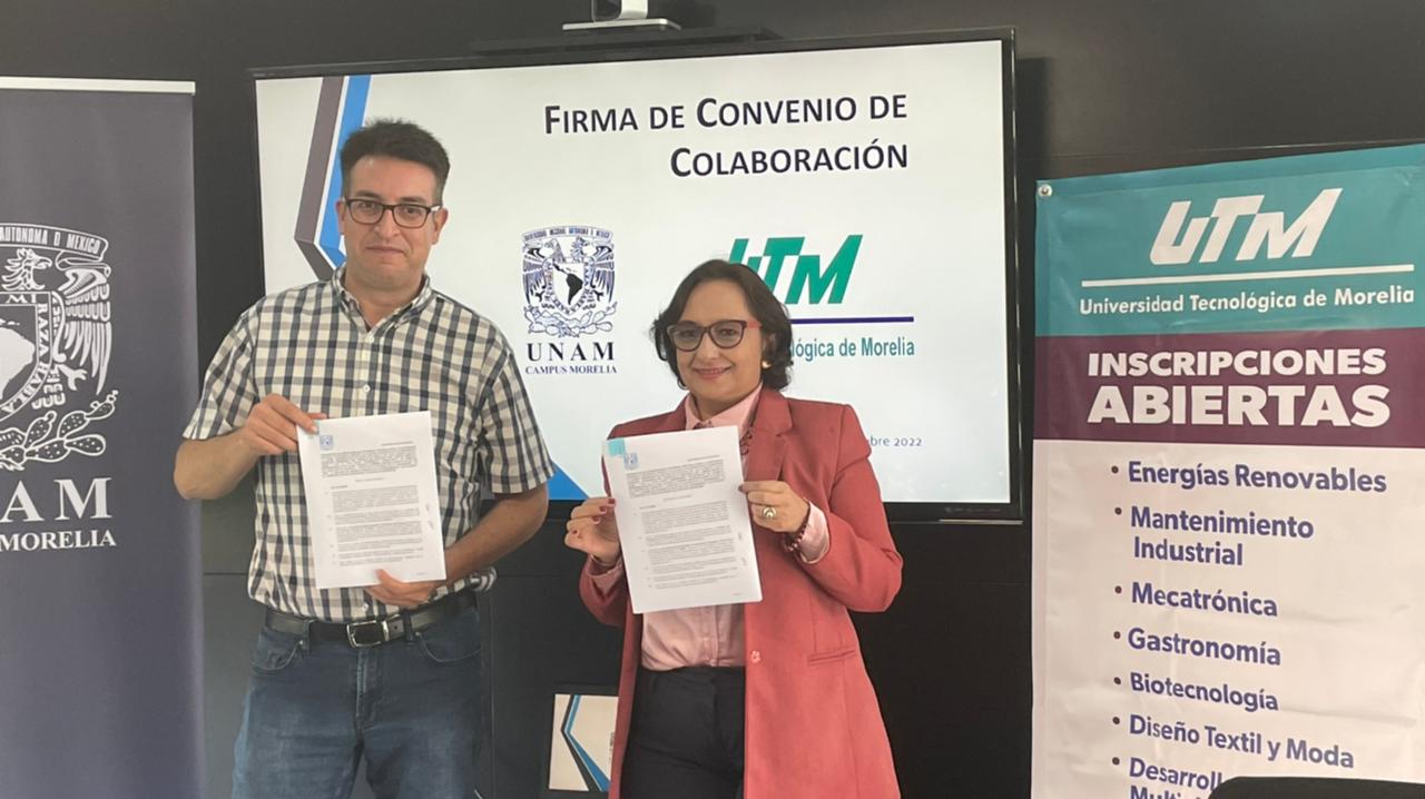 UTM y UNAM campus Morelia firman convenio